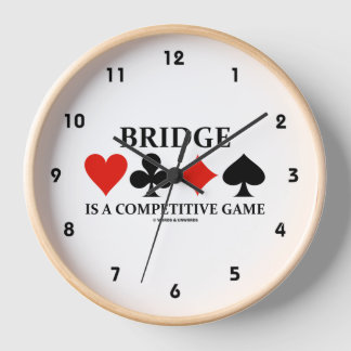 Bridge ist ein konkurrierender Vier-Karten-Anzug Uhr