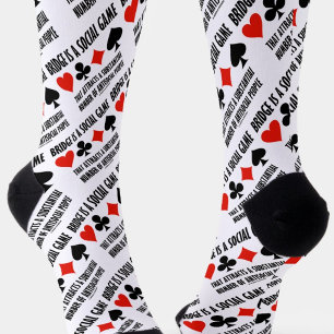 Bridge ist ein soziales Spiel Attraktionen antisoz Socken