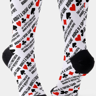 Bridge ist ein soziales Spiel Attraktionen antisoz Socken