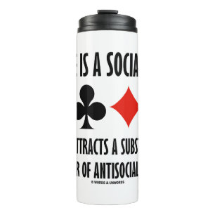 Bridge ist ein soziales Spiel Attraktionen antisoz Thermosbecher