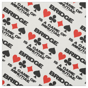 Bridge ist ein Spiel der Minutiae 4 Anzug Spaß Stoff