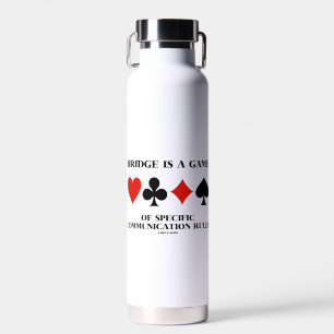 Bridge ist ein Spiel spezifischer Kommunikationsre Trinkflasche
