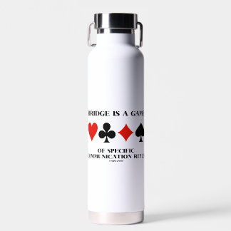 Bridge ist ein Spiel spezifischer Kommunikationsre Trinkflasche