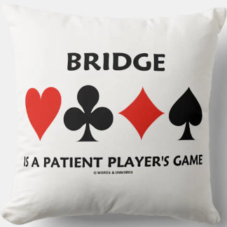 Bridge ist ein vierkartengroßer Anzug eines Spiele Kissen