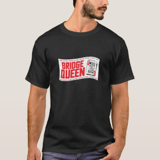 Bridge-Königin, Bridge-Kartenspiel spielende Frau  T-Shirt