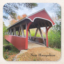 Bridge NH Herbst Belmont Rechteckiger Pappuntersetzer
