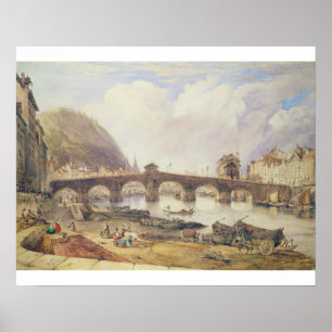 Bridge of Arches, Liege Poster