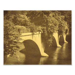 Bridge Of Flowers im Vintage-Look 8x10 Fotodruck