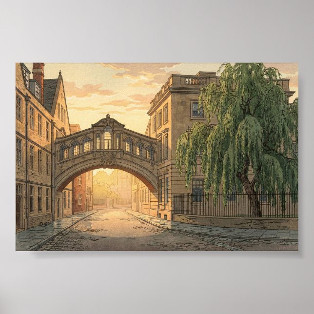 Bridge of Sighs in Oxford University Poster (Vorne)