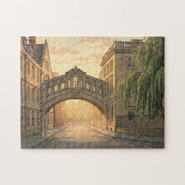 Bridge of Sighs in Oxford University  Puzzle (Horizontal)