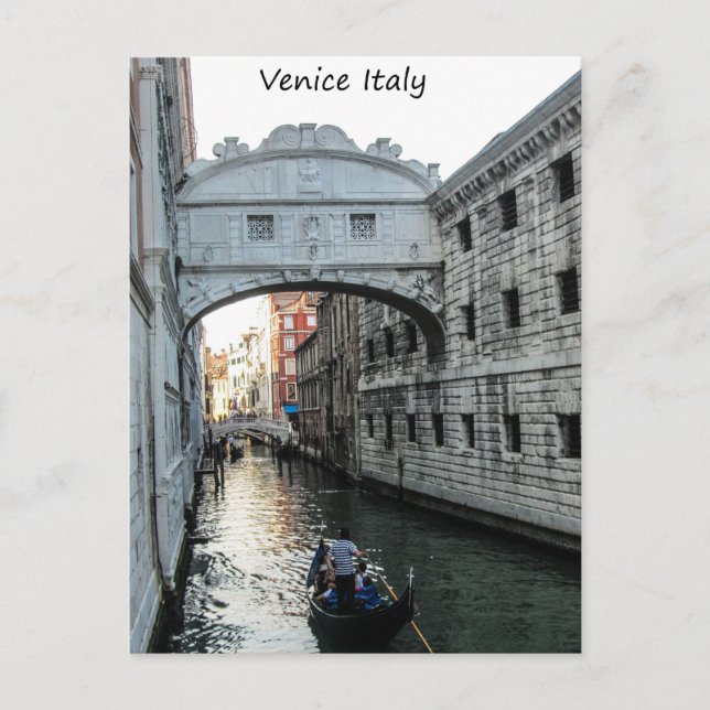 Bridge of Sighs Venice Postkarte (Vorderseite)
