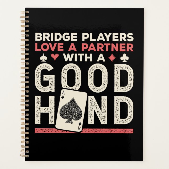 Bridge Player Joke Partner Gute Hand Planer (Vorderseite)