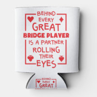 Bridge Player Partner rollt ihre Augen lustig