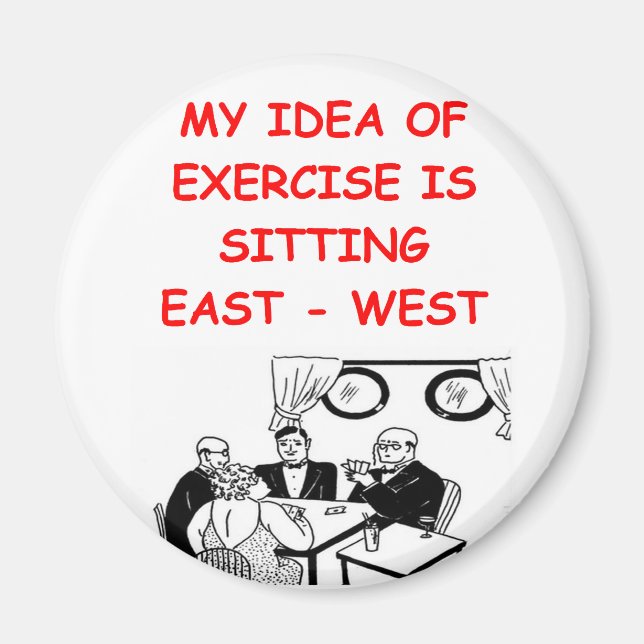 BRIDGE Player Witz Magnet (Vorne)