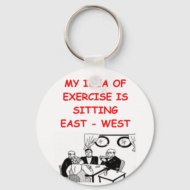 BRIDGE Player Witz Schlüsselanhänger (Vorderseite)