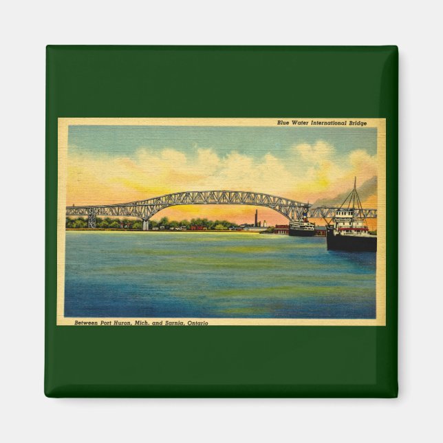Bridge Port Huron Michigan Magnet (Vorne)