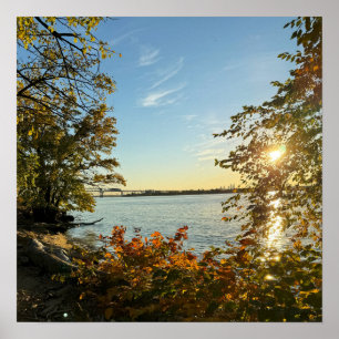 Bridge Poster im Herbst