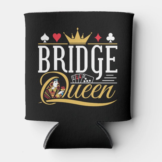 Bridge Queen Card Game Women Dosenkühler (Vorderseite)
