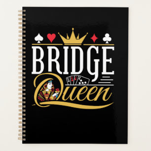 Bridge Queen Card Game Women Planer