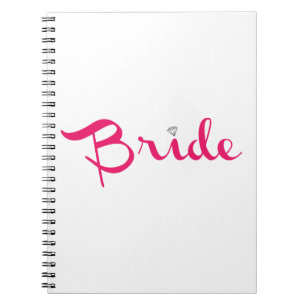 Bridge Retro Script Hot Pink Notizblock