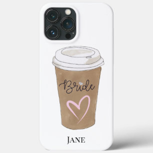 Bridge Script Coffee Heart Modern Case-Mate iPhone Hülle