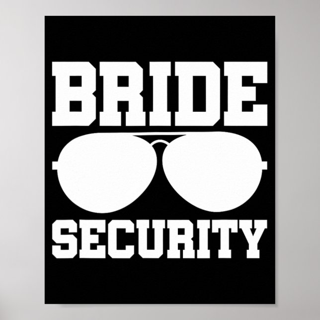 Bridge Security Ring Bearer Wedding Party Kinder J Poster (Vorne)