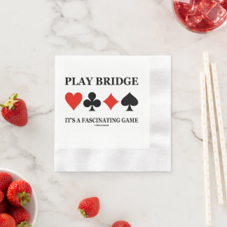 Bridge spielen, es ist ein faszinierendes Kartensp Serviette
