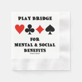 Bridge spielen für geistige und soziale Vorteile K Serviette