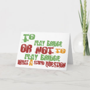 Bridge spielen karte