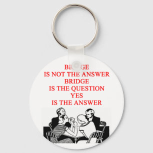 Bridge-Spieler Entwurf Schlüsselanhänger