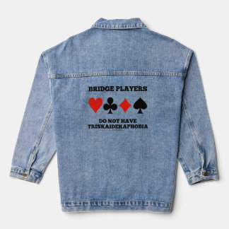 Bridge-Spieler haben keine Triskaidekaphobie Jeansjacke
