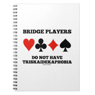 Bridge-Spieler haben keine Triskaidekaphobie  Notizblock
