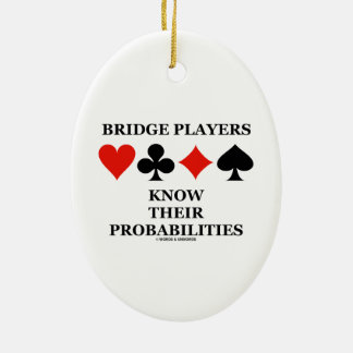 Bridge-Spieler kennen ihre Keramik Ornament