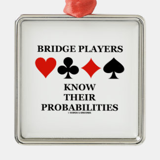 Bridge-Spieler kennen ihre Silbernes Ornament
