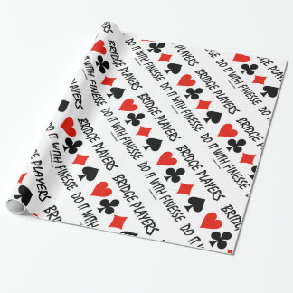 Bridge-Spieler machen das mit Finesse Vier-Karten- Geschenkpapier