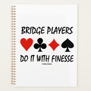 Bridge-Spieler machen das mit Finesse Vier-Karten- Planer