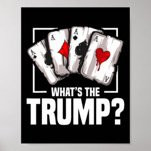 Bridge-Spieler Queen Kartenspiel Liebhaber Trump K Poster