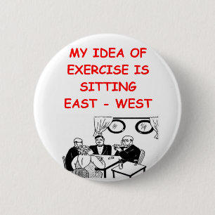 Bridge-Spieler Witz Button