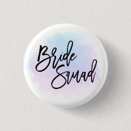 Bridge Squad Black Script Hübsch Pastel Wasserfarb Button