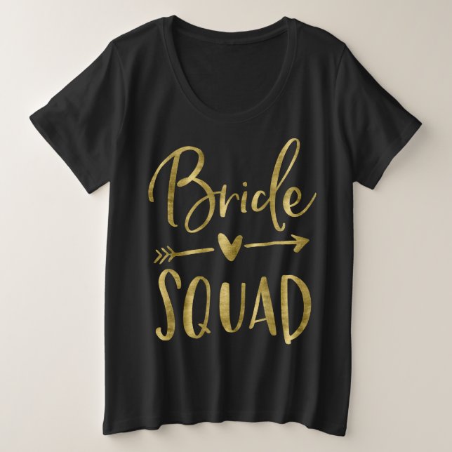Bridge Squad Plus Size Tank Top Gold Heart Arrow (Design vorne)