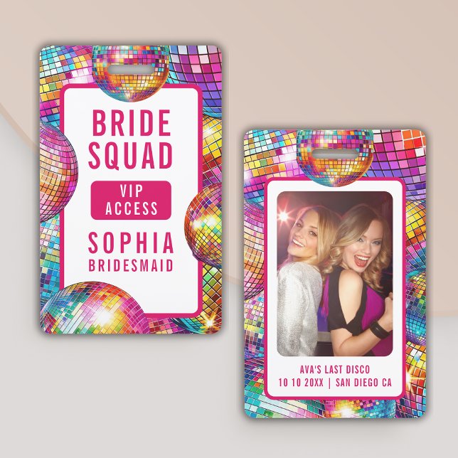 Bridge Squad VIP Disco Ball Foto Bachelorette Ausweis (Von Creator hochgeladen)