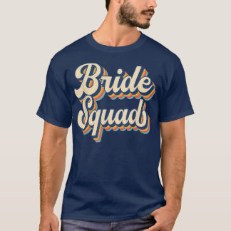 Bridge Squad Wedding Bachelor Team Party Retro Vin T-Shirt