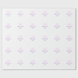 Bridge-Staffel Rosa Glitzer Bugstar Bräunungsname Geschenkpapier