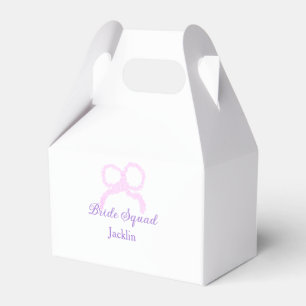 Bridge-Staffel Rosa Glitzer Bugstar Bräunungsname Geschenkschachtel