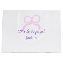 Bridge-Staffel Rosa Glitzer Bugstar Bräunungsname Große Geschenktüte