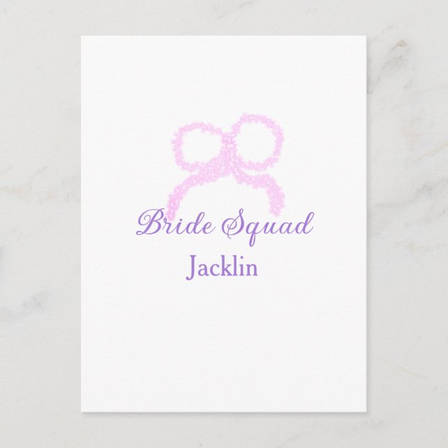 Bridge-Staffel Rosa Glitzer Bugstar Bräunungsname Postkarte (Vorderseite)