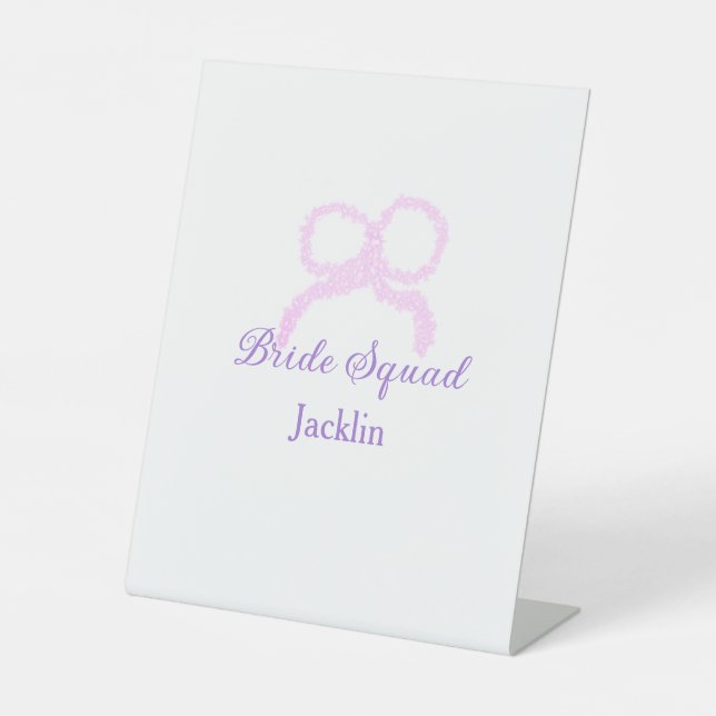 Bridge-Staffel Rosa Glitzer Bugstar Bräunungsname Sockelschild (Vorderseite)