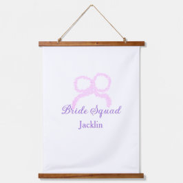 Bridge-Staffel Rosa Glitzer Bugstar Bräunungsname Wandteppich Mit Holzrahmen