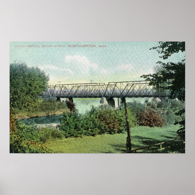 Bridge Street View von Hadley Bridge Poster (Vorne)