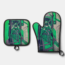 Bridge structure ofenhandschuh & Topflappen-Set